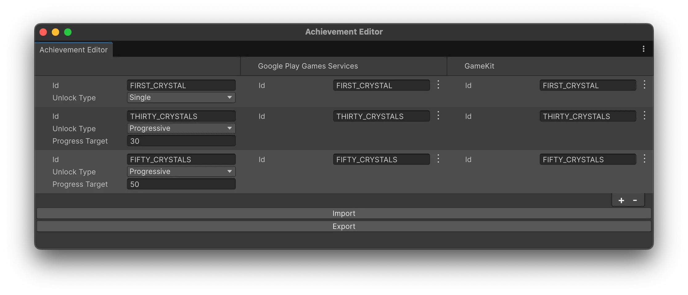 Achievement Editor
