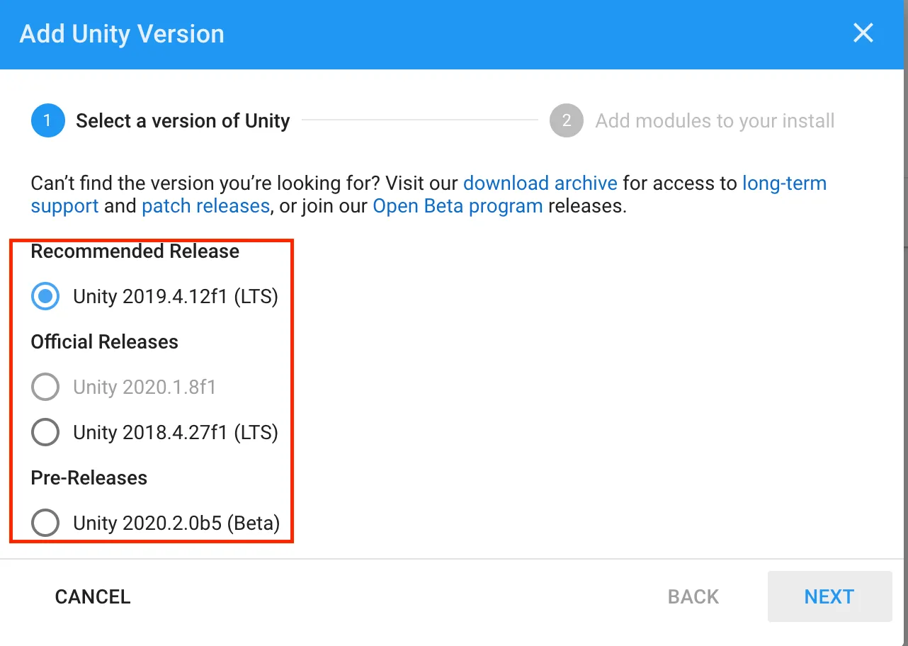 --releasesを指定したときに表示されるエディター一覧(多分)