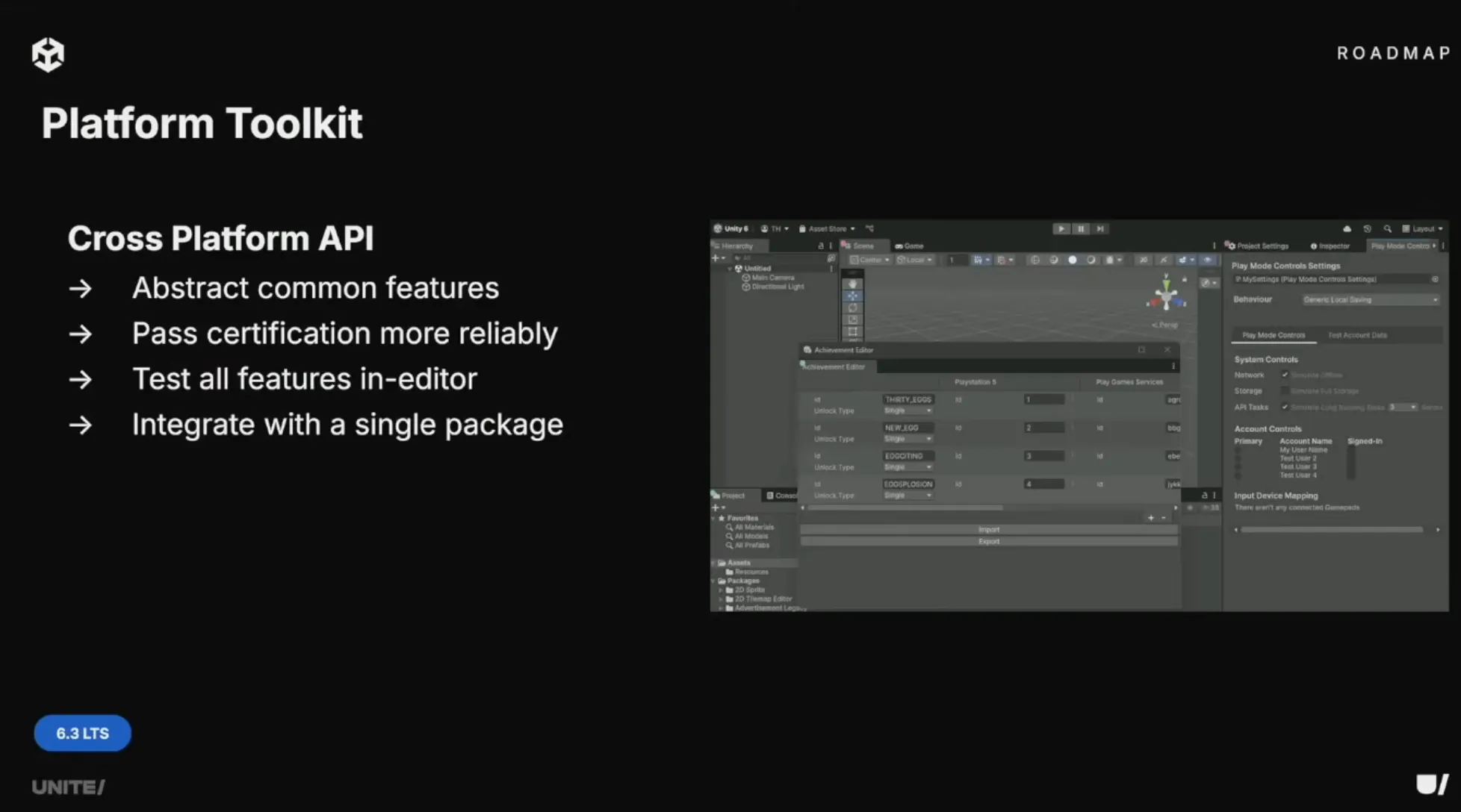 Unite 2025のロードマップでの発表